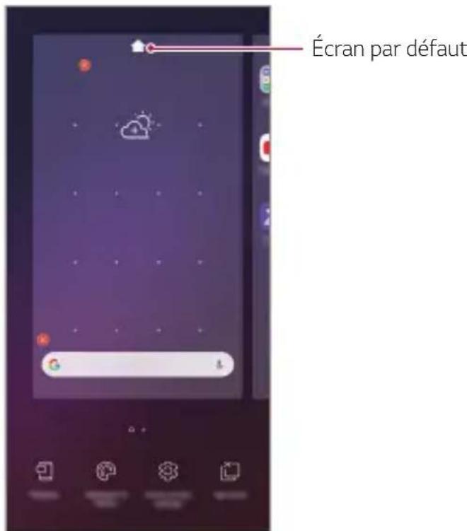 LG LMV405EBW - Modification de l'écran d'accueil - 1