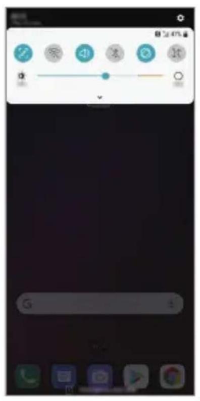 LG LMV405EBW - Panneau de notifications - 1