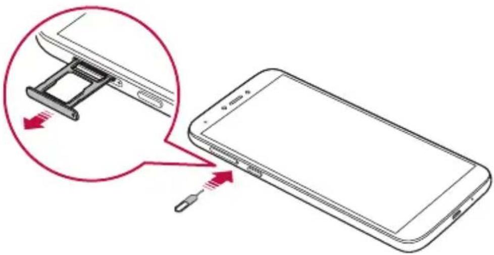 LG X120EMW - Installing the SIM card and memory card - 2