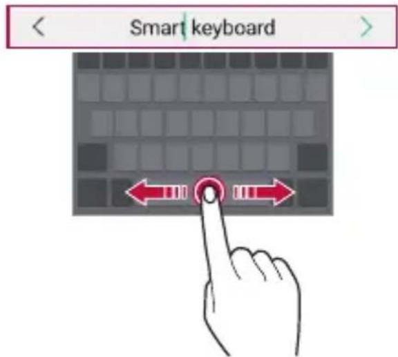 LG G7 Fit Q850EMW - Moving the cursor - 1