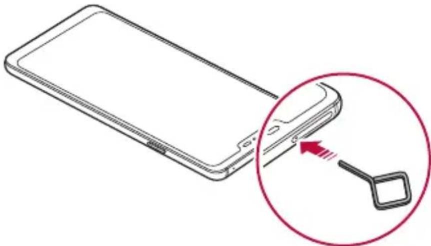 LG G7 Fit Q850EMW - Installing the SIM card - 3