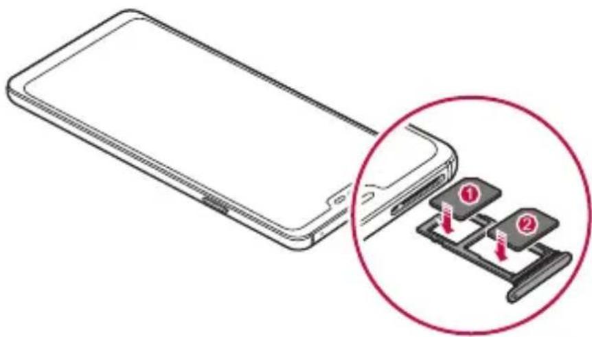 LG G7 Fit Q850EMW - Installing the SIM card - 6