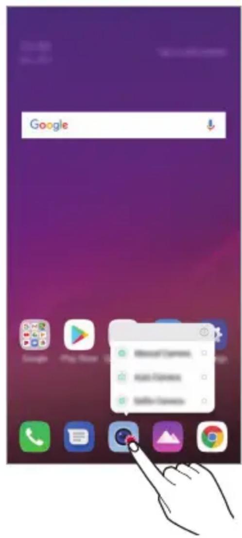 LG G7 Fit Q850EMW - App Shortcuts - 1