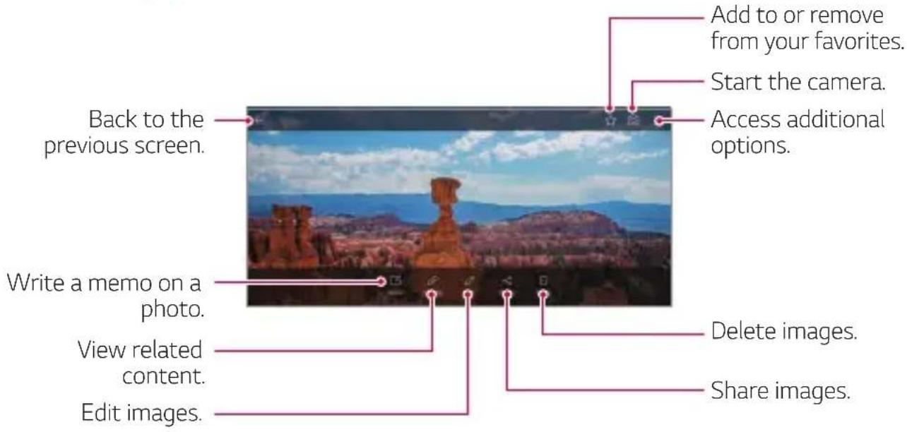 LG G7 Fit Q850EMW - Viewing photos - 1
