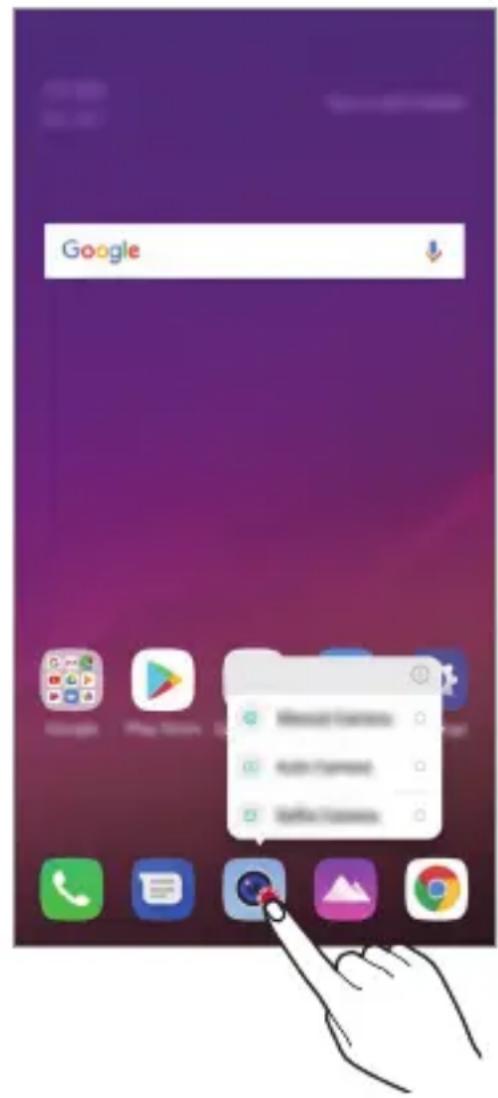 LG G7 Fit Q850EMW - Scorciatoie applicazioni - 1