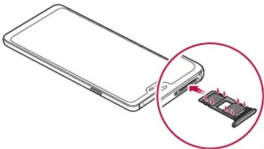 LG G7 Fit Q850EMW - Installing the SIM card - 7
