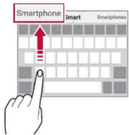 LG G7 Fit Q850EMW - Suggesting words - 1
