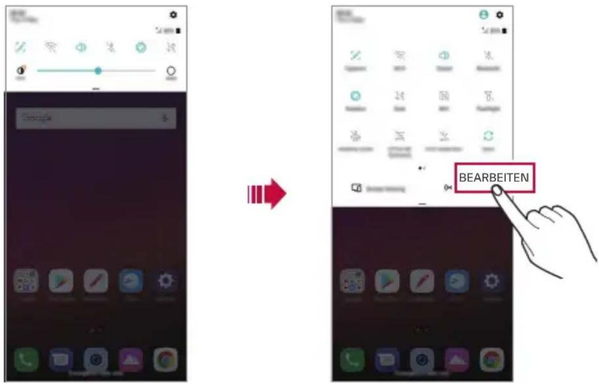 LG G7 Fit Q850EMW - Benachrichtigungs-Panel - 1
