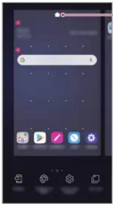 LG LMX320EMW - Modification de l'écran d'accueil - 1
