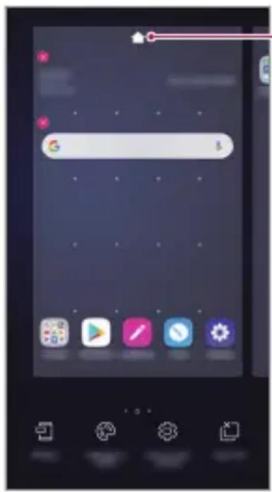 LG LMX320EMW - Edytowanie ekranu głównego - 1