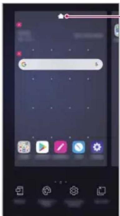 LG LMX320EMW - Editing the Home screen - 1