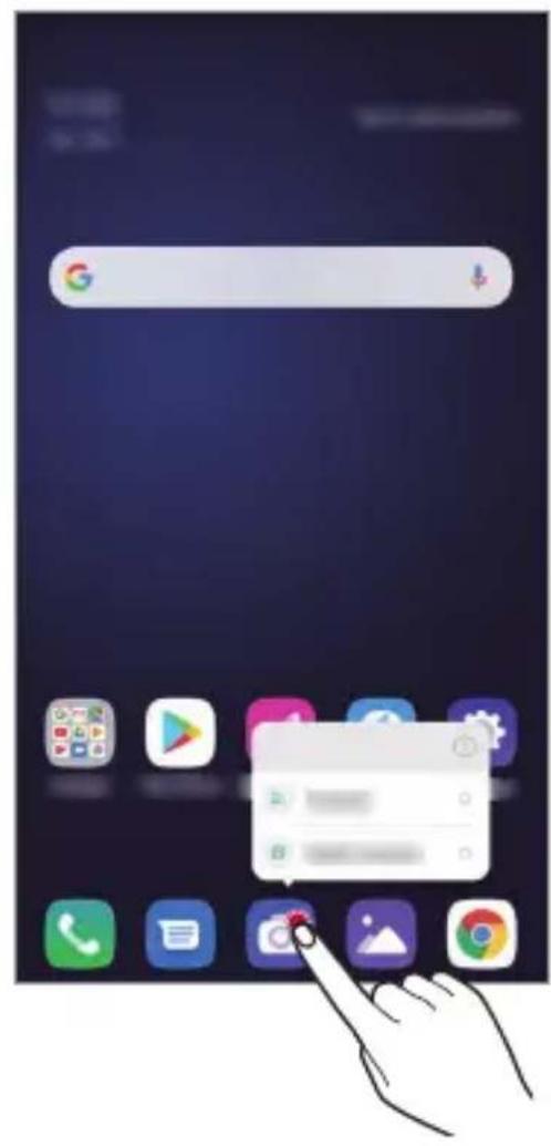 LG LMX320EMW - Skróty aplikacji - 1