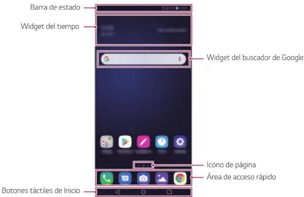 LG LMX320EMW - Diseño de la pantalla de inicio - 1