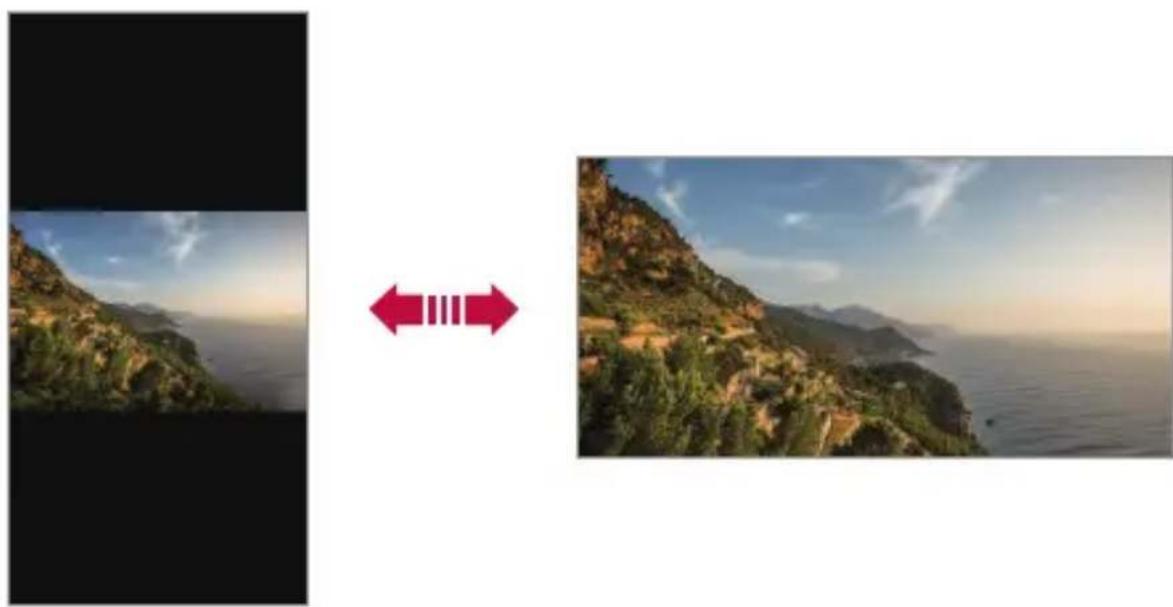 LG LMX320EMW - Switching the screen orientation - 1