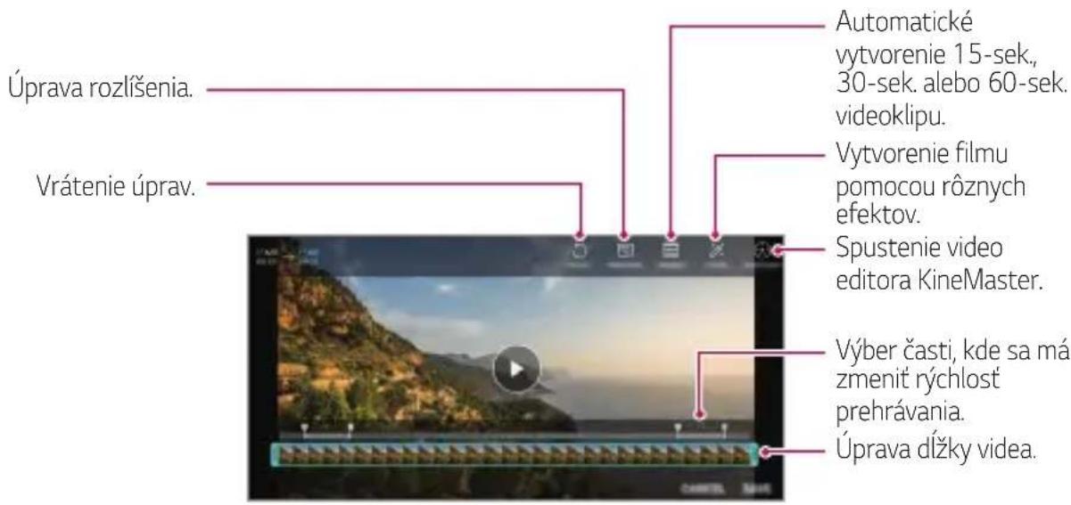 LG LMX320EMW - Upravovanie videí - 1