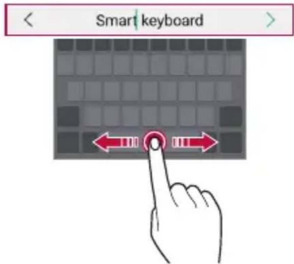 LG LMX320EMW - Desplazamiento del cursor - 1