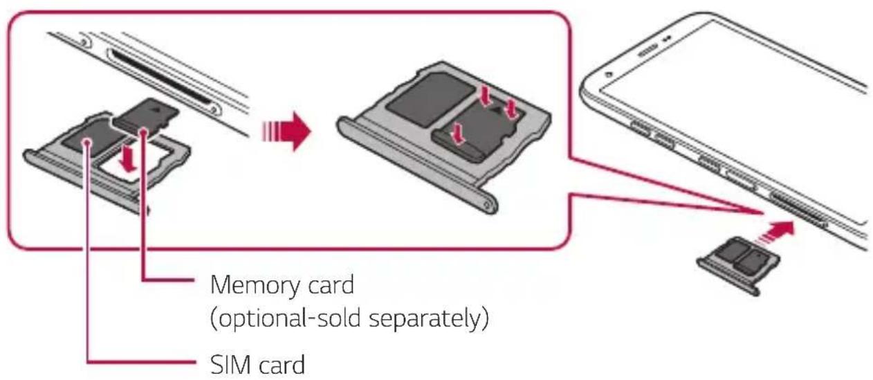 LG LMX320EMW - Inserting the memory card - 1