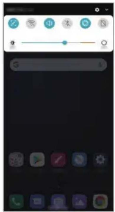 LG LMX320EMW - Panneau de notifications - 1