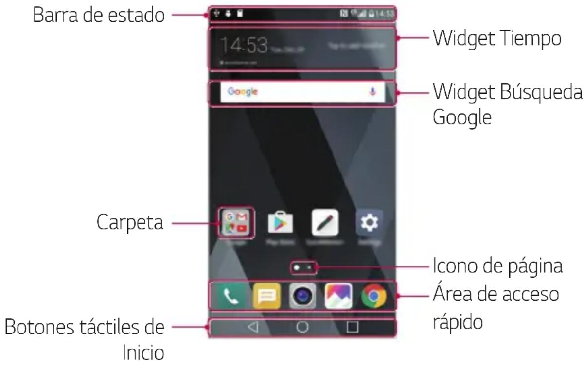 LG M250n - Diseño de la pantalla de inicio - 1
