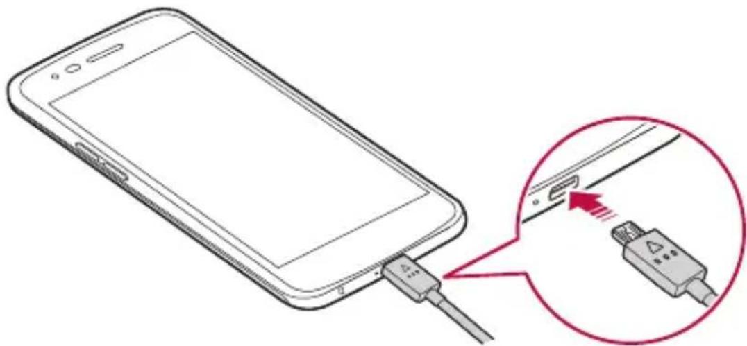 LG M250n - Ładowanie baterii - 1