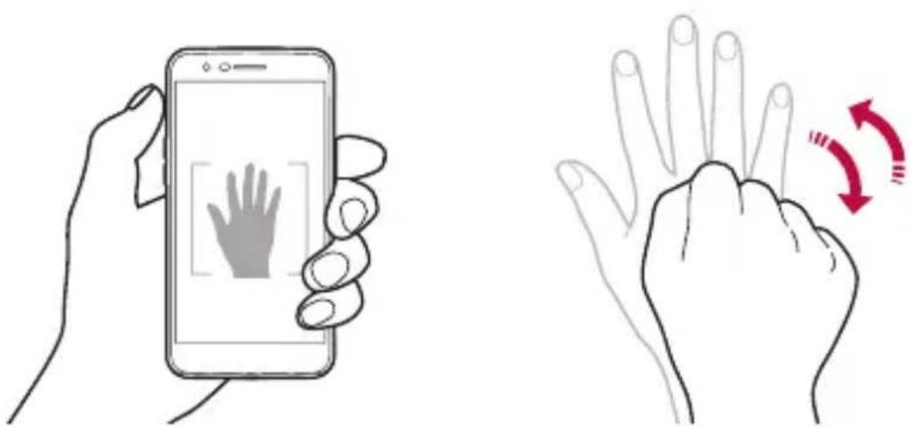 LG M250n - Gesture shot - 1