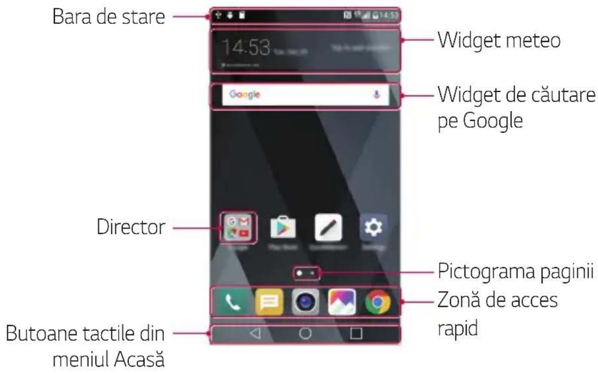 LG M250n - Aspectul ecranului de pornire - 1