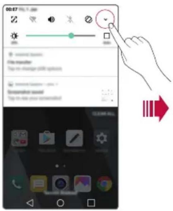 LG M250n - Panel de notificaciones - 1
