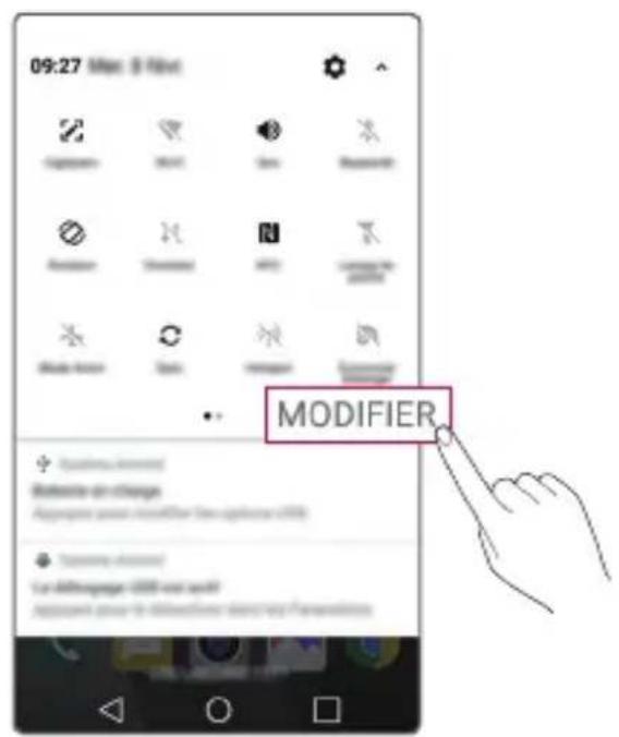 LG M250n - Panneau de notifications - 2