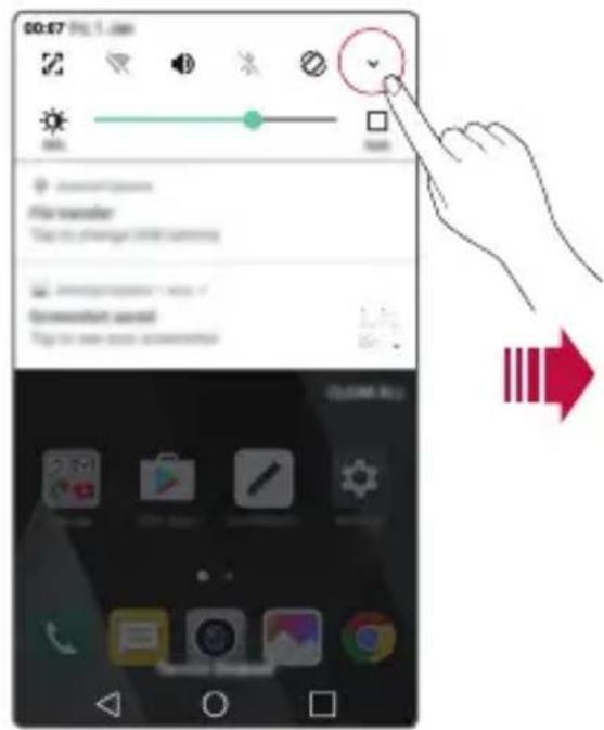 LG M250n - Notifications panel - 1