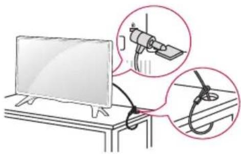 LG 49LW341H - Utilizzo del sistema di sicurezza kensington - 1