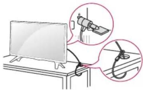 LG 49LW341H - Kensington Güvenlik sistemininkullanıması - 1