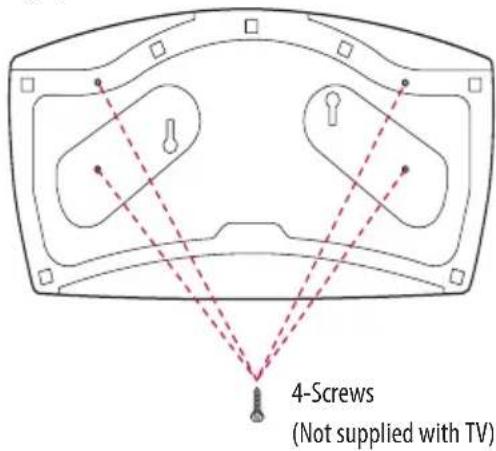 LG 49LW341H - Attaching the TV to a desk - 1