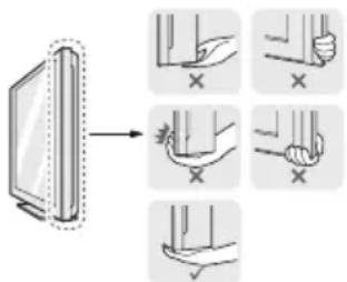 LG 22LX530H - Anheiten und bewegen des TV-Gerätes - 2