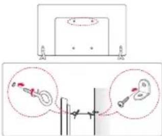 LG 22LX530H - Befestigen des TV-Gerätes an einer Wand - 1