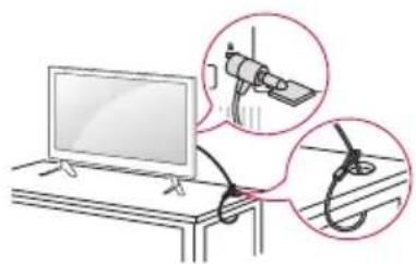 LG 22LX530H - Verwendendes kensington-sicherheitsystems - 1