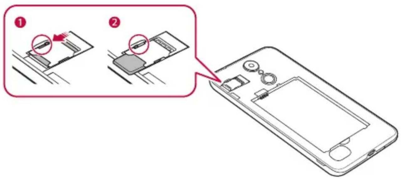 LG LMX210EM - Usuwanie karty SIM - 1