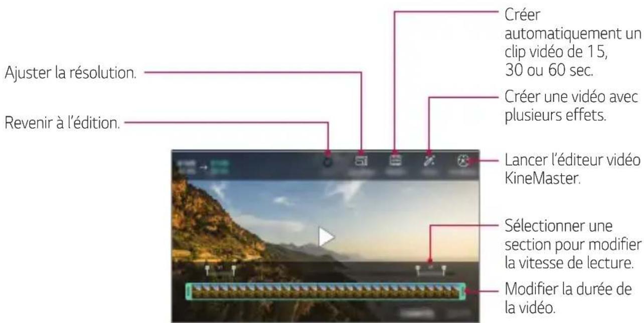 LG LMX210EM - Modification des videos - 1