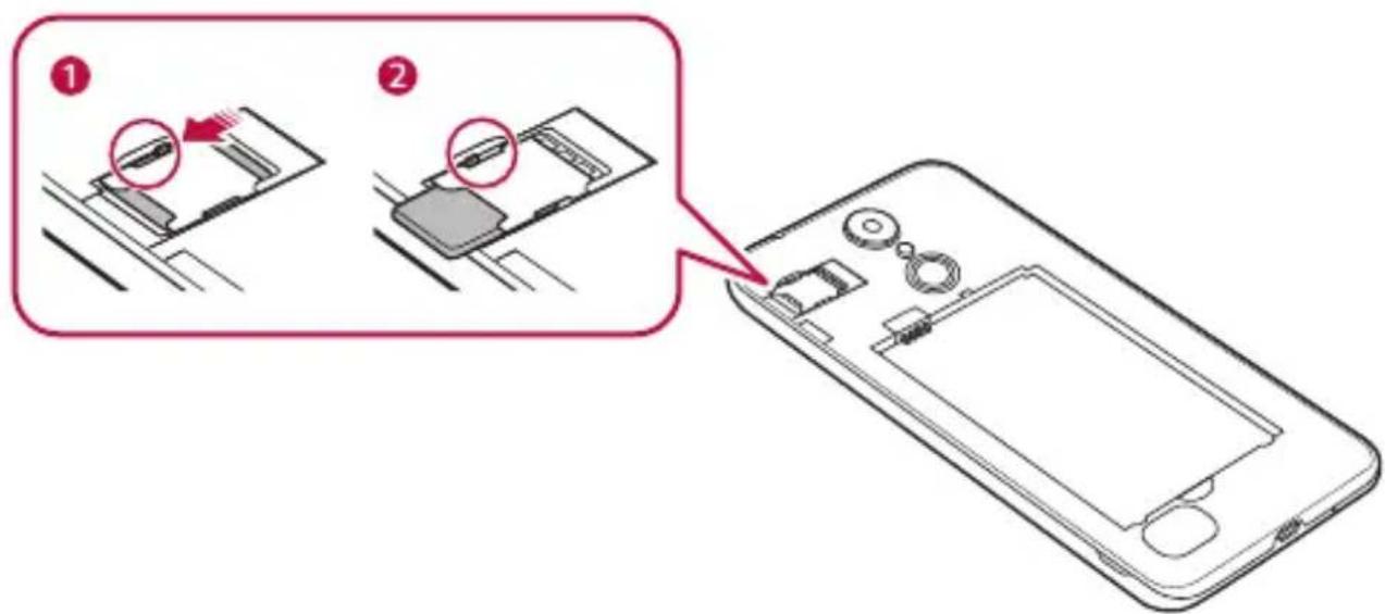 LG LMX210EM - Pour-retirer la carte SIM - 1