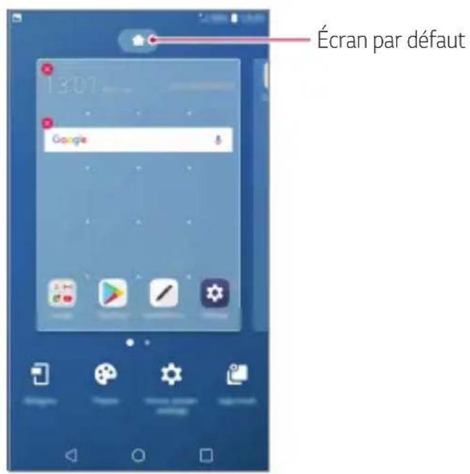 LG LMX210EM - Modification de l'écran d'accueil - 1