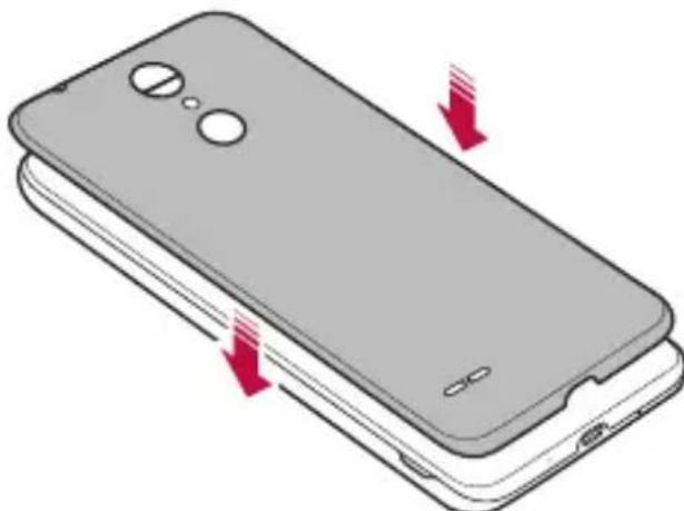 LG LMX210EM - Vložte bateriu. - 2
