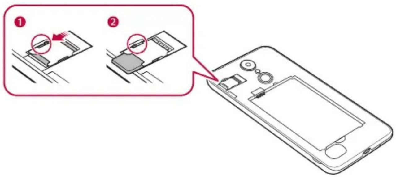 LG LMX210EM - como extraer la tarjeta SIM - 1
