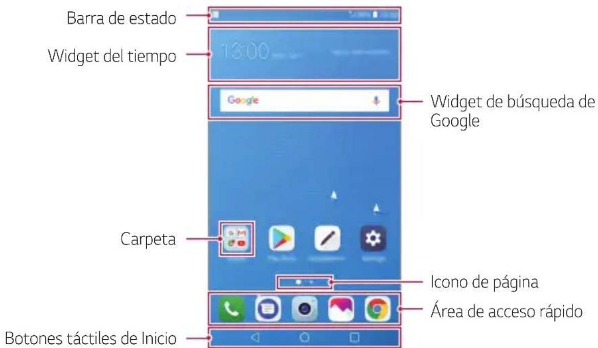 LG LMX210EM - Diseño de la pantalla de inicio - 1