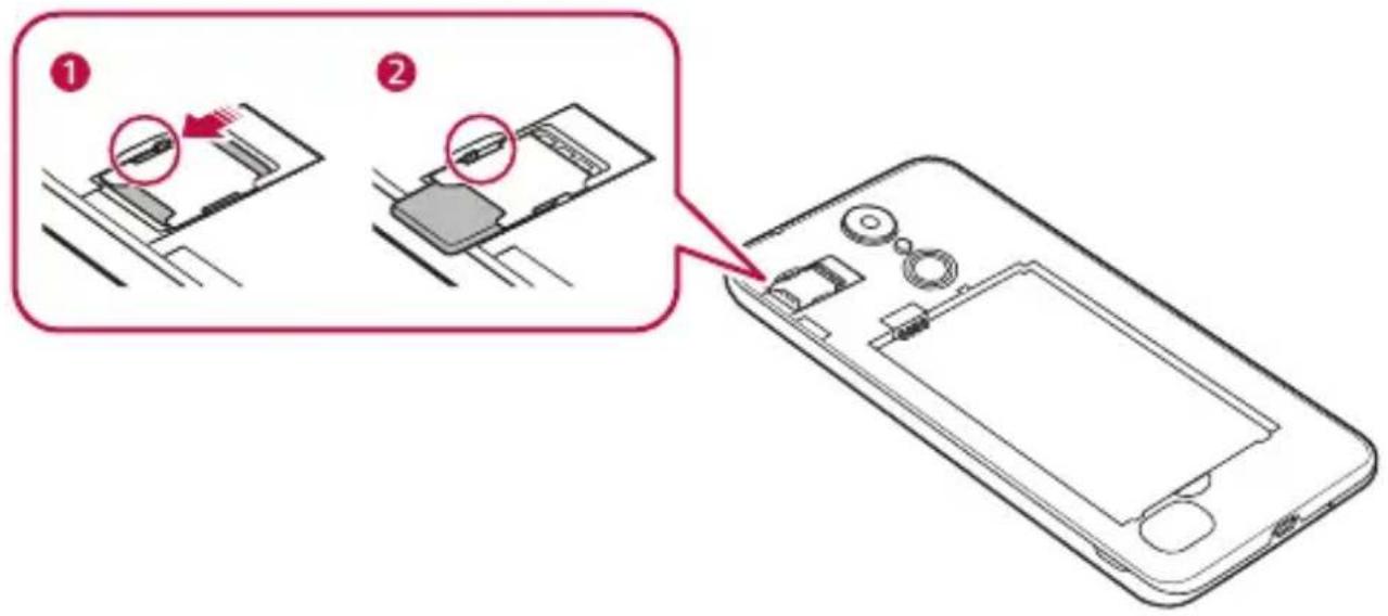 LG LMX210EM - Pentru a eliminca cartela SIM - 1