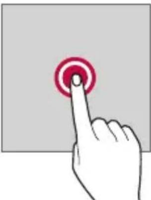 LG LMX210EM - Touching and holding - 1