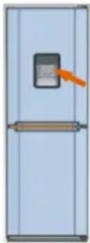 CANDY CMGSB 6184WF - Einsatz des Wasserspenders - 1