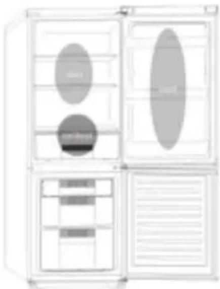 CANDY CMNR 6184WWI - Where to store your foods in the fridge - 1