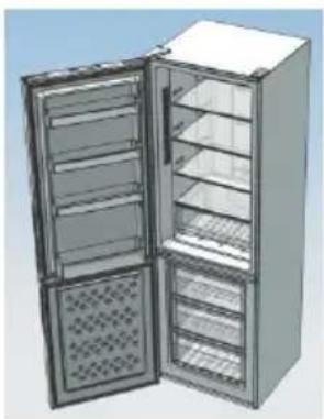CANDY CMNV 6182WWD - Assemble the refrigerator door and freezer door to the opposite side - 5