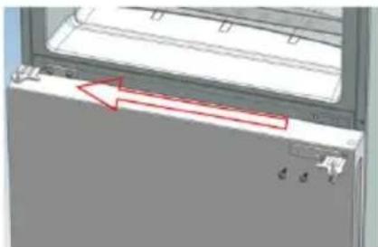 CANDY CMNV 6202W - Montarea uşii frigiderului și a uşii congelatorului în partea opusă - 3