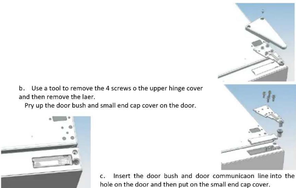 CANDY CMNV 6202W - Dissemble the Refrigerator Door - 1