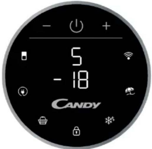 CANDY CMNV 6202W - ABGERUNDETES DISPLAY - 1